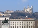 Place Bellecour et basilique de Fourvière